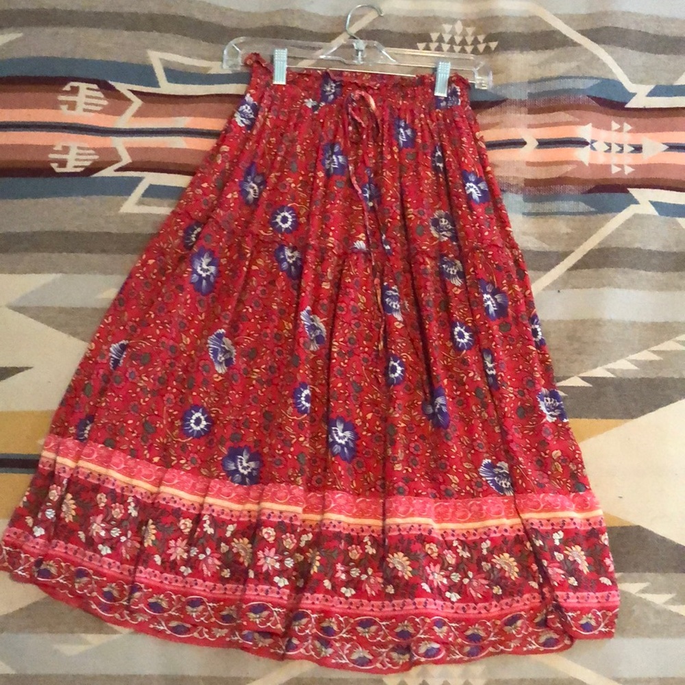 Boho Midi Skirt